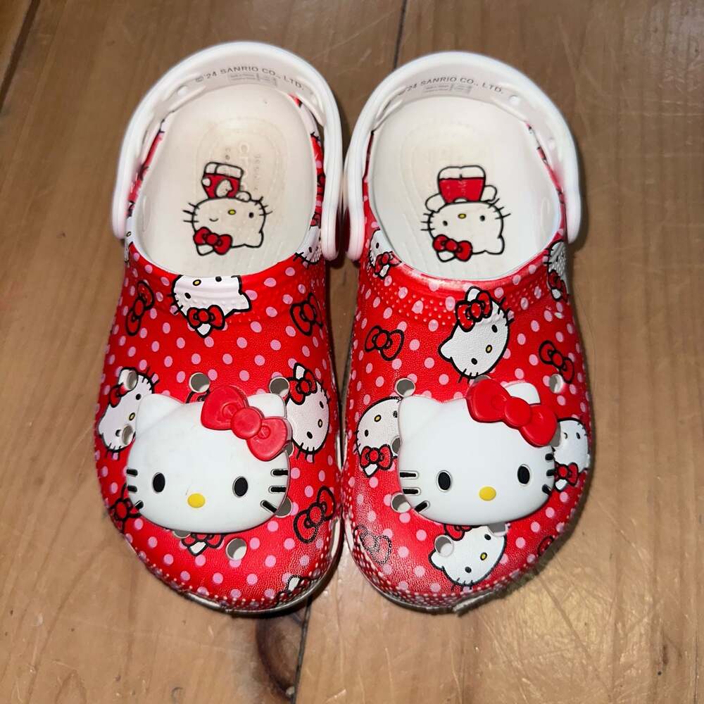 Crocs Kids' Hello Kitty 50th Anniversary Classic Clog Size C12
